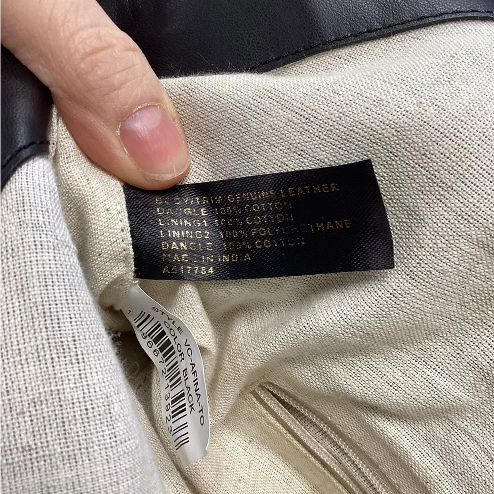Vince Camuto Black Leather Tote